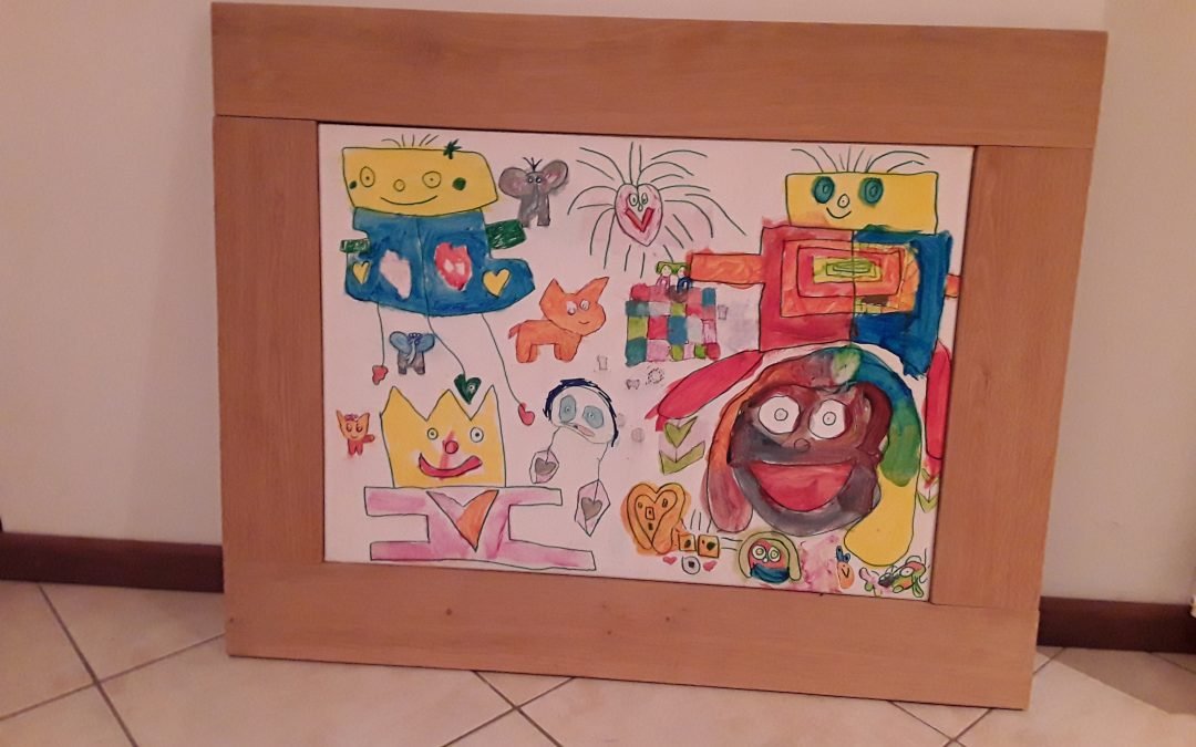 Liana en Zazi schilderij
